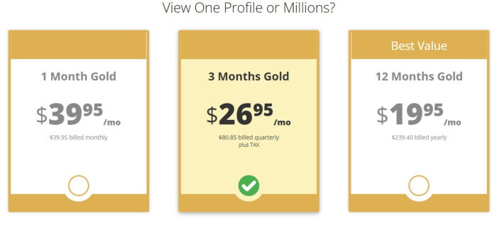 prices for gold membership xmatch